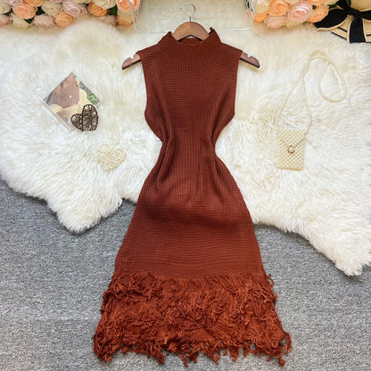 YuooMuoo Damenkleid 2026 Neue Sommermode Sexy durchbrochene Nähte ärmelloses Bodycon Partykleid Koreanische Damen Strand Vestidos