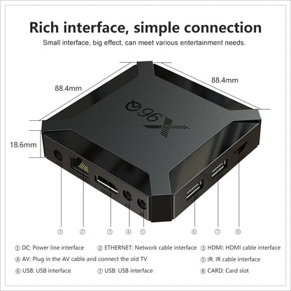X96Q TV Box Android 10.0 4K Allwinner H313 Quad Core 2.4G Wifi Google Player Youtube Media Player X96 2GB 16GB Smart Set Top Box