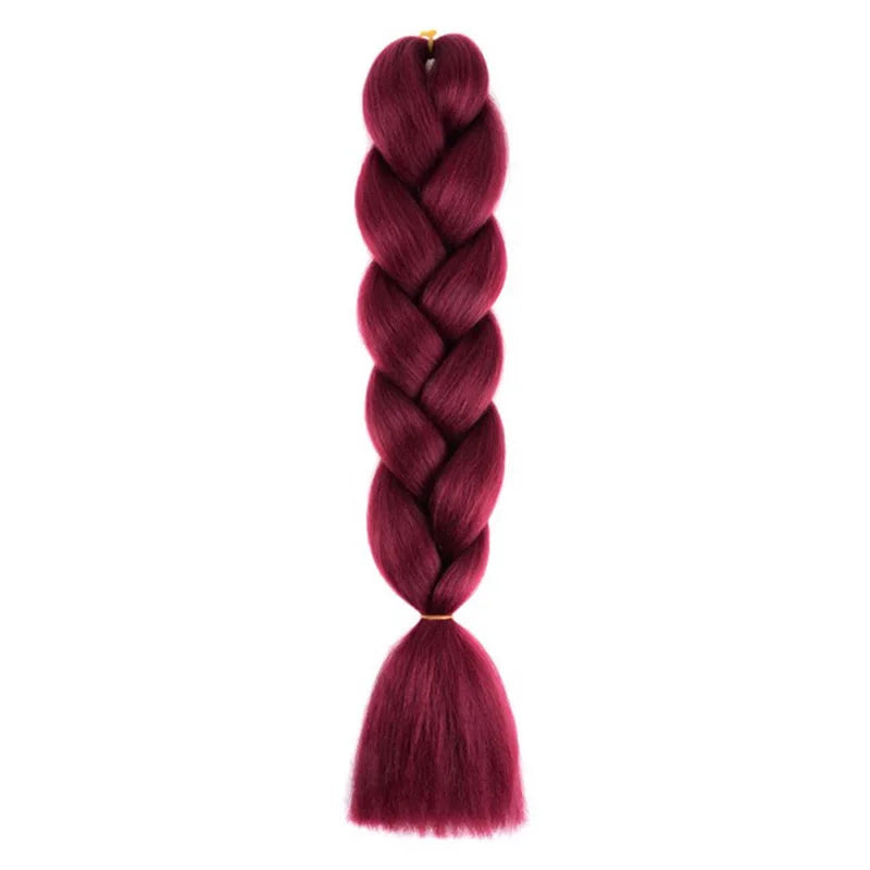 24Inch Synthetic Long Box Jumbo Braiding Hair Extensions Yaki Straight Texture for Women  Dreadlocks