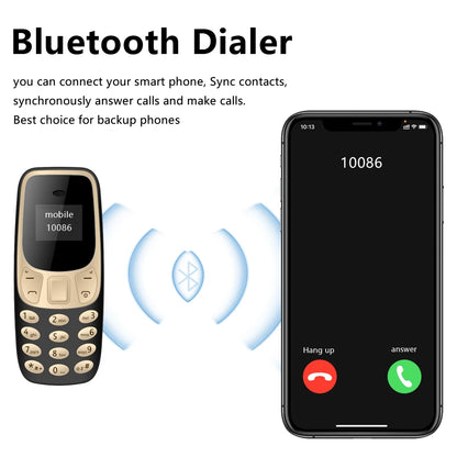 SERVO kleines Mobiltelefon Bluetooth-Dialer Magische Stimme Geringe Strahlung Telefonanrufaufzeichnung 2/3 SIM GSM Entsperrt Mini-Handy