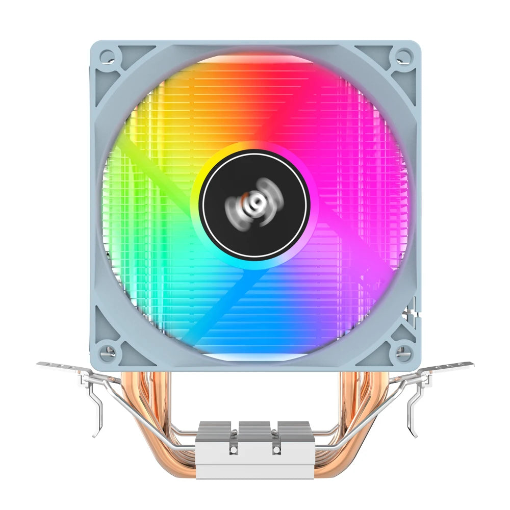 Aigo CPU-Kühler 2 4 6 Heatpipes PC-Radiator Kühlung 3-PIN PWM Leiser RGB-Lüfter für Intel 1700 1150 1155 1156 1366 AM2/AM3/AM4 AMD