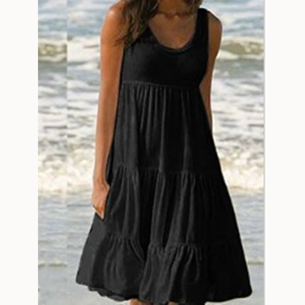 Sexy Trägerkleid Damen Mode Elegant Einfarbig Eng Anliegend Ärmellos Rückenausschnitt Schlitz Kleid Party Nachtclub Midi Kleider Weiblich