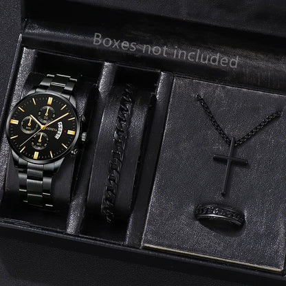 Mode Herren Edelstahl Uhr Luxus Kalender Quarz Armbanduhr Herren Business Uhren für Männer Uhr Montre Homme
