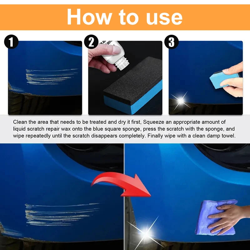 Auto Kratzerentferner Lackpflege Werkzeuge Auto Swirl Entferner Kratzer Reparatur Politur Karosserie Schleifpaste Anti-Kratz-Wachs