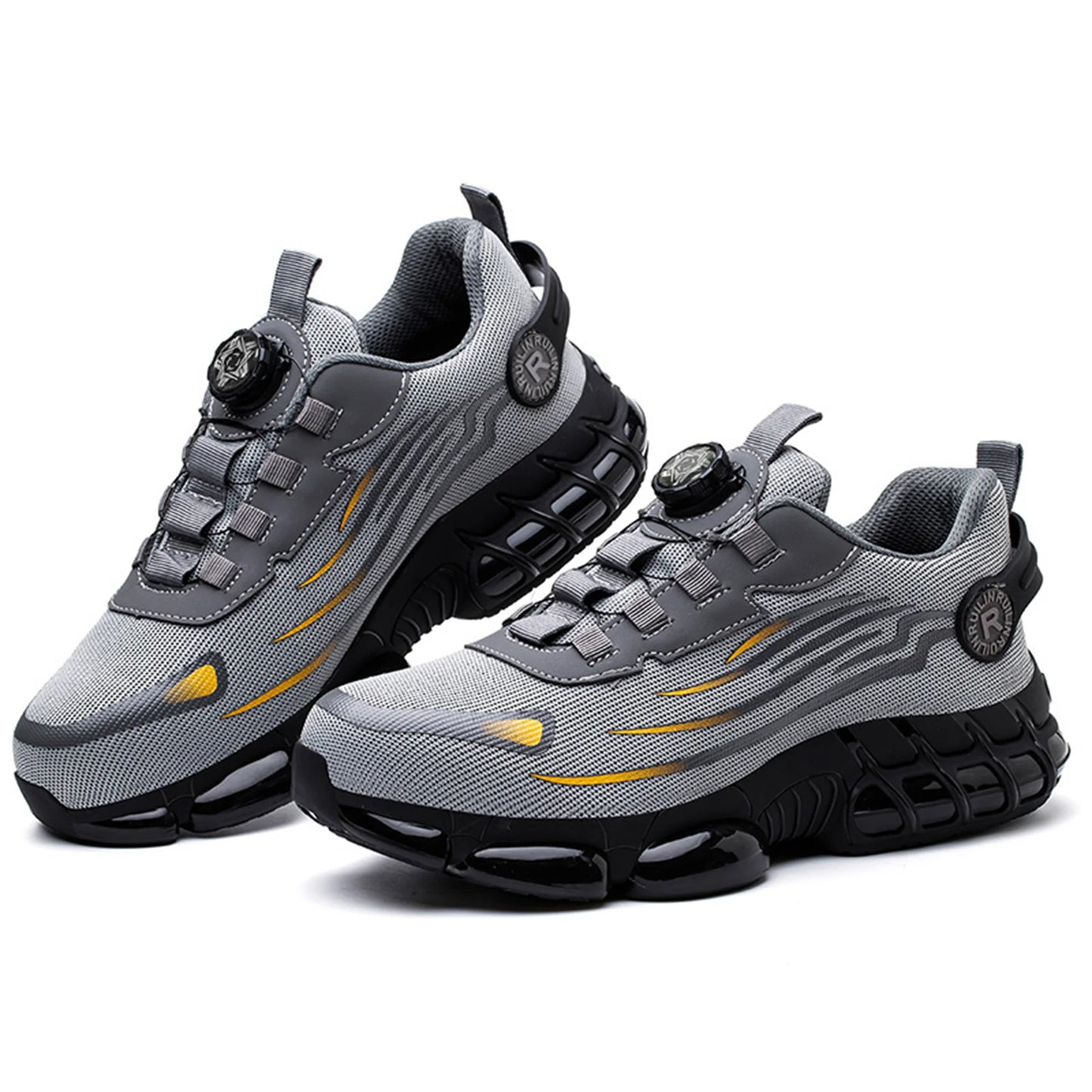Unzerstörbare Stahlkappen Sicherheitsschuhe Rutschfest Abriebfest Arbeitsschuhe Herren Robust Bequemer Sneaker
