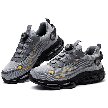 Unzerstörbare Stahlkappen Sicherheitsschuhe Rutschfest Abriebfest Arbeitsschuhe Herren Robust Bequemer Sneaker