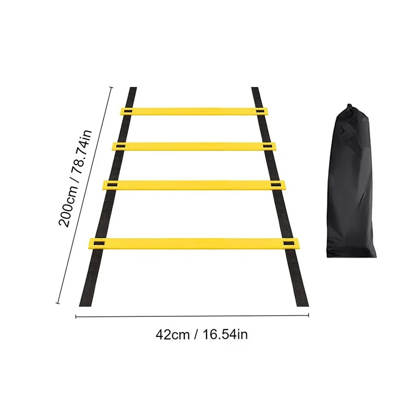 Agility Ladders Nylonbänder für Schnelligkeitstraining und Sport-Flexibilität Agility Fußball-Training Energie-Leiter Ausrüstung