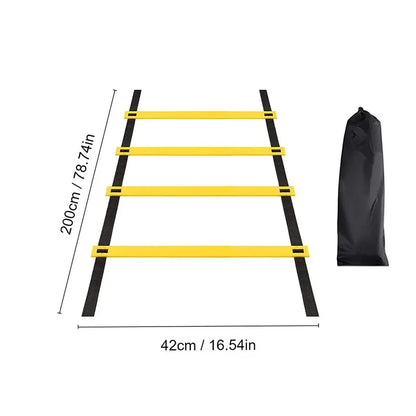 Agility Ladders Nylonbänder für Schnelligkeitstraining und Sport-Flexibilität Agility Fußball-Training Energie-Leiter Ausrüstung