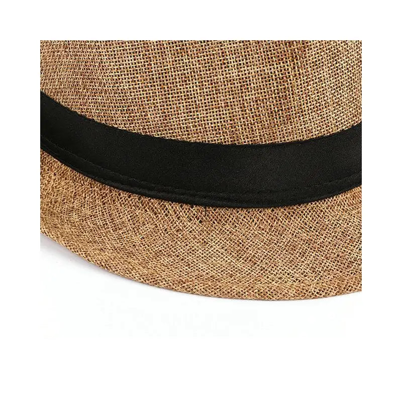 Men's Fashion Top Hat Cotton Linen Solid Jazz Hat Men's English Gentleman Hat Versatile Casual Sunshade Four Seasons Hats Gifts