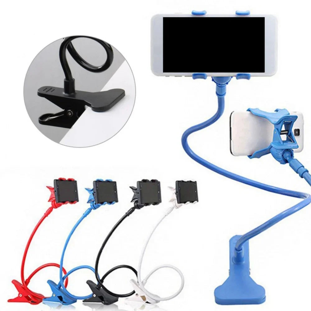Verstellbarer Handyhalter mit langem Arm | Universelle Bett-Schreibtischhalterung | Passend für iPhone Samsung Xiaomi Huawei alle Modelle
