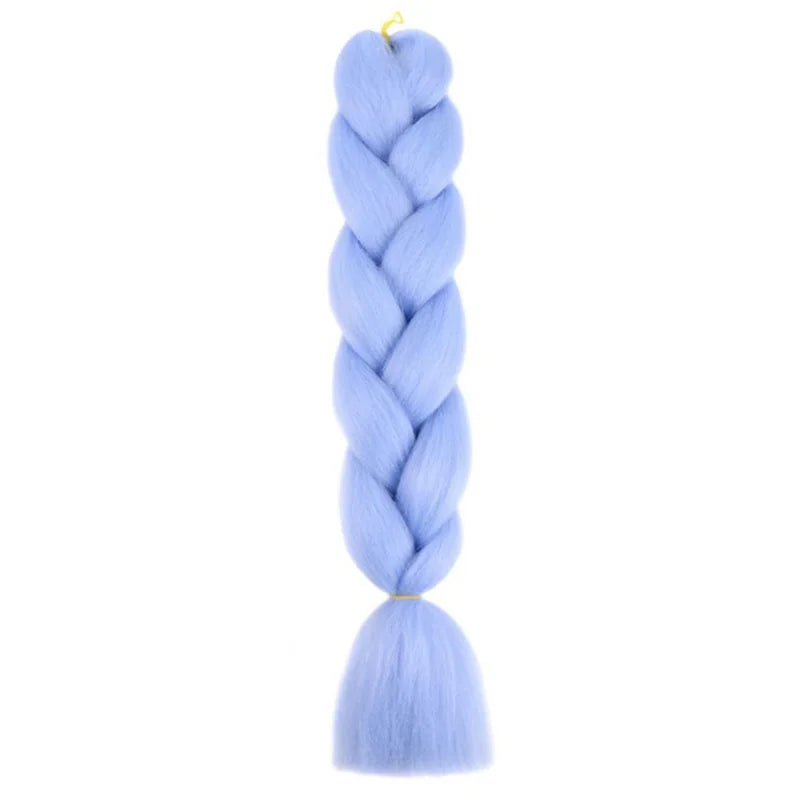 24Inch Synthetic Long Box Jumbo Braiding Hair Extensions Yaki Straight Texture for Women  Dreadlocks