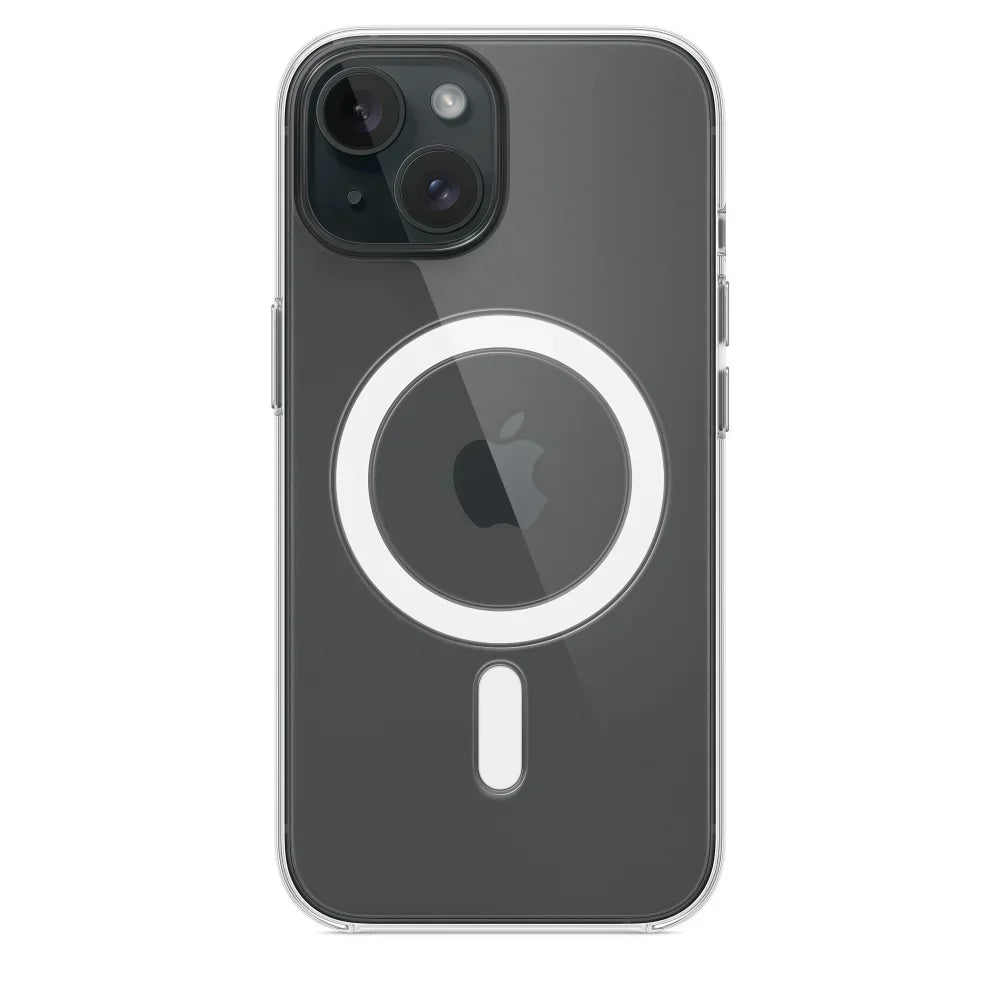 Magnetic Original Clear Case For iPhone 17 18 16 15 14 13 12 11 Pro Max Mini XS XR Funda For Magsafe Silicone Transparent Cover