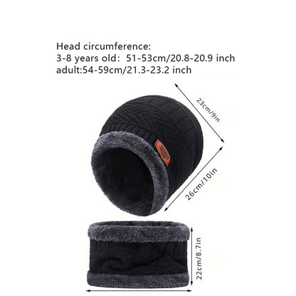 Winter hat for men women Beanie Hats Scarf glove Earmuff Set Thick Warm Slouchy Beanies Hat for boy girl cap