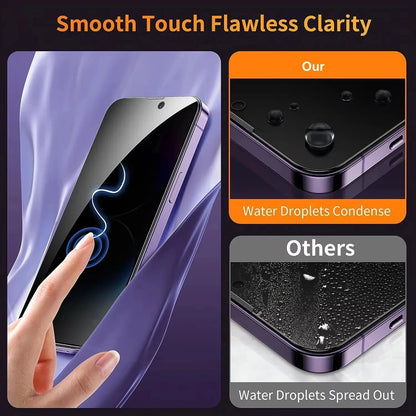 Privacy Screen Protector For iPhone 18 Pro Max 17 16 15 14 Pro Max 16e 11 13 12 Mini Air 7 8 Plus XR SE Anti-spy Tempered Glass