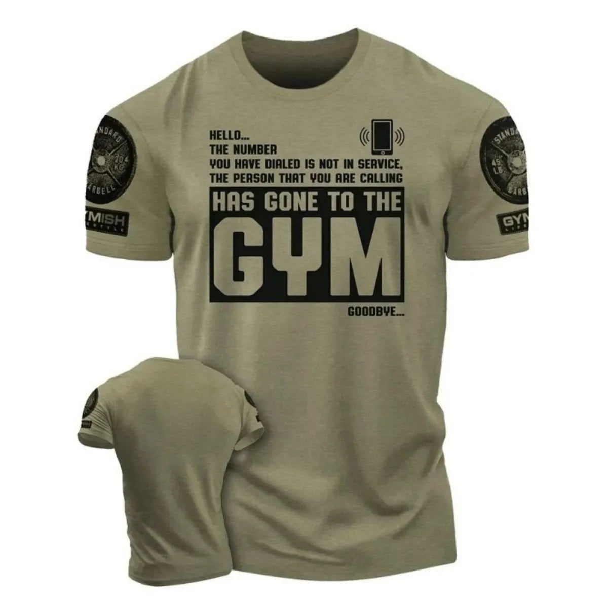 Summer Fashion Men's Muscle Training Letter Print Comfortable and Breathable Round Neck T-Shirt Outdoor Casual Sports Top