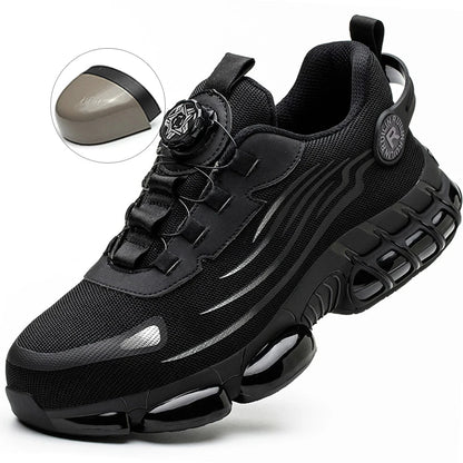 Unzerstörbare Stahlkappen Sicherheitsschuhe Rutschfest Abriebfest Arbeitsschuhe Herren Robust Bequemer Sneaker