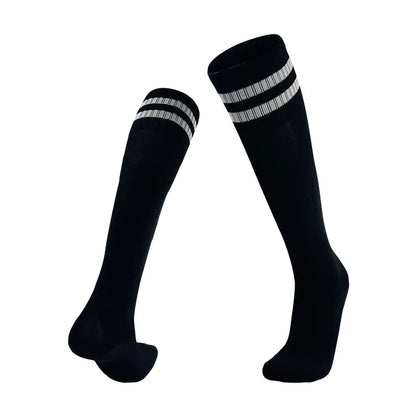 Kinder Fußballsocken Sport Rutschfeste Lange Schlauch Fußballstrümpfe Basketball Atmungsaktive Kniestrümpfe Gestreifte Jungen Mädchen Socken