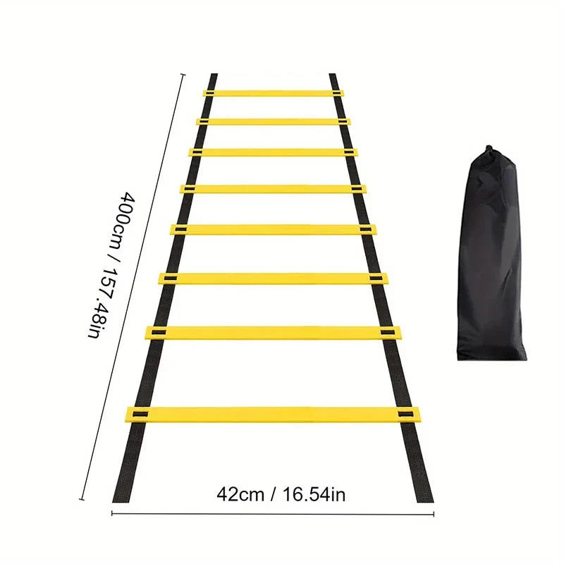 Agility Ladders Nylonbänder für Schnelligkeitstraining und Sport-Flexibilität Agility Fußball-Training Energie-Leiter Ausrüstung
