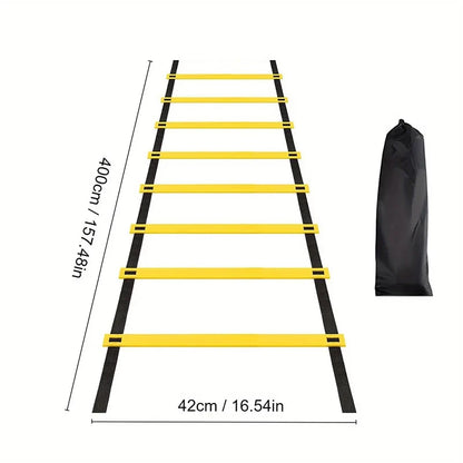 Agility Ladders Nylonbänder für Schnelligkeitstraining und Sport-Flexibilität Agility Fußball-Training Energie-Leiter Ausrüstung