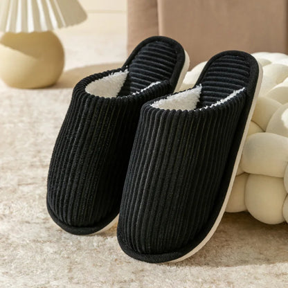 Winter Warme Plüsch Herren Hausschuhe Rutschfeste Weiche Schuhe Bequeme Flache Ferse Indoor Schlafzimmer Paar Hausschuhe für Zuhause im Herbst