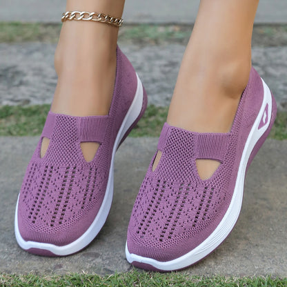 Damensommerschuhe - Freizeit-Sneaker, schlicht, für vier Jahreszeiten geeignet, leichte flache Damenschuhe, einfarbig, Ausverkauf mit kostenlosem Versand