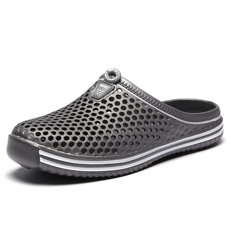 YRZL Herrenschuhe Strandpantoffeln Unisex Hohl Casual Damen Strandsandalen Flip-Flops Schuhe Rutschfest Größe 36-45 Herrenpantoffeln