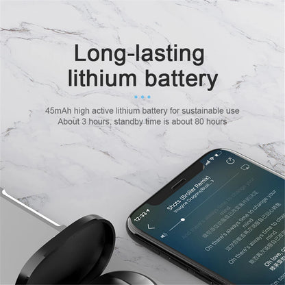 A6S Kabellose Bluetooth-Ohrhörer - Sport-Touch-Control-Headset mit LED-Anzeige Stereo-Sound für Xiaomi Huawei