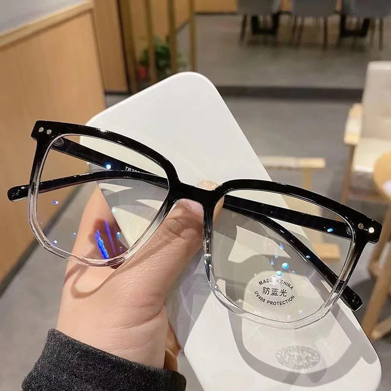 Transparent Computer Glasses Frame Women Men Anti Blue Light square Eyewear Blocking Glasses Optical Spectacle Eyeglass