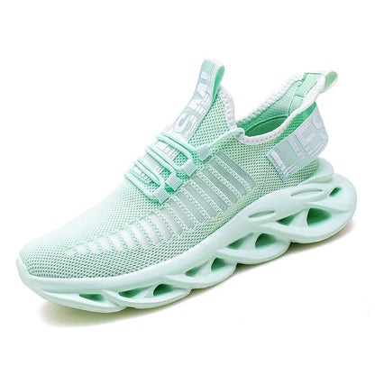 MAEDEF Herrenschuhe Bequeme Freizeit-Sneaker Atmungsaktive Plateau-Laufschuhe Herren Mesh Tenis Sportschuhe Walking Tenis Masculino