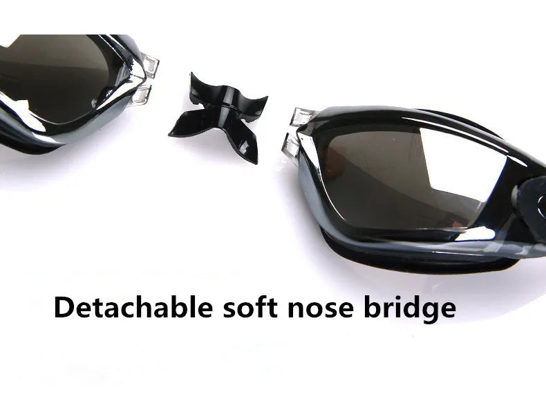 Schwimmbrille Erwachsene Poolbrille Anti-Beschlag Männer Frauen UV-Schutz Optisch Wasserdichte Schwimmbrille mit Ohrstöpseln