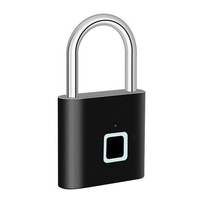 KERUI Fingerabdruckschloss Schlüsselloses USB-Ladeschloss Intelligentes Vorhängeschloss Wasserdichtes Türschloss 0,2 Sek. Entsperren Tragbares Anti-Diebstahl-Vorhängeschloss Zink