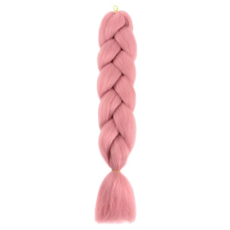 24Inch Synthetic Long Box Jumbo Braiding Hair Extensions Yaki Straight Texture for Women  Dreadlocks