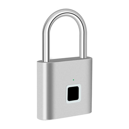 KERUI Fingerabdruckschloss Schlüsselloses USB-Ladeschloss Intelligentes Vorhängeschloss Wasserdichtes Türschloss 0,2 Sek. Entsperren Tragbares Anti-Diebstahl-Vorhängeschloss Zink