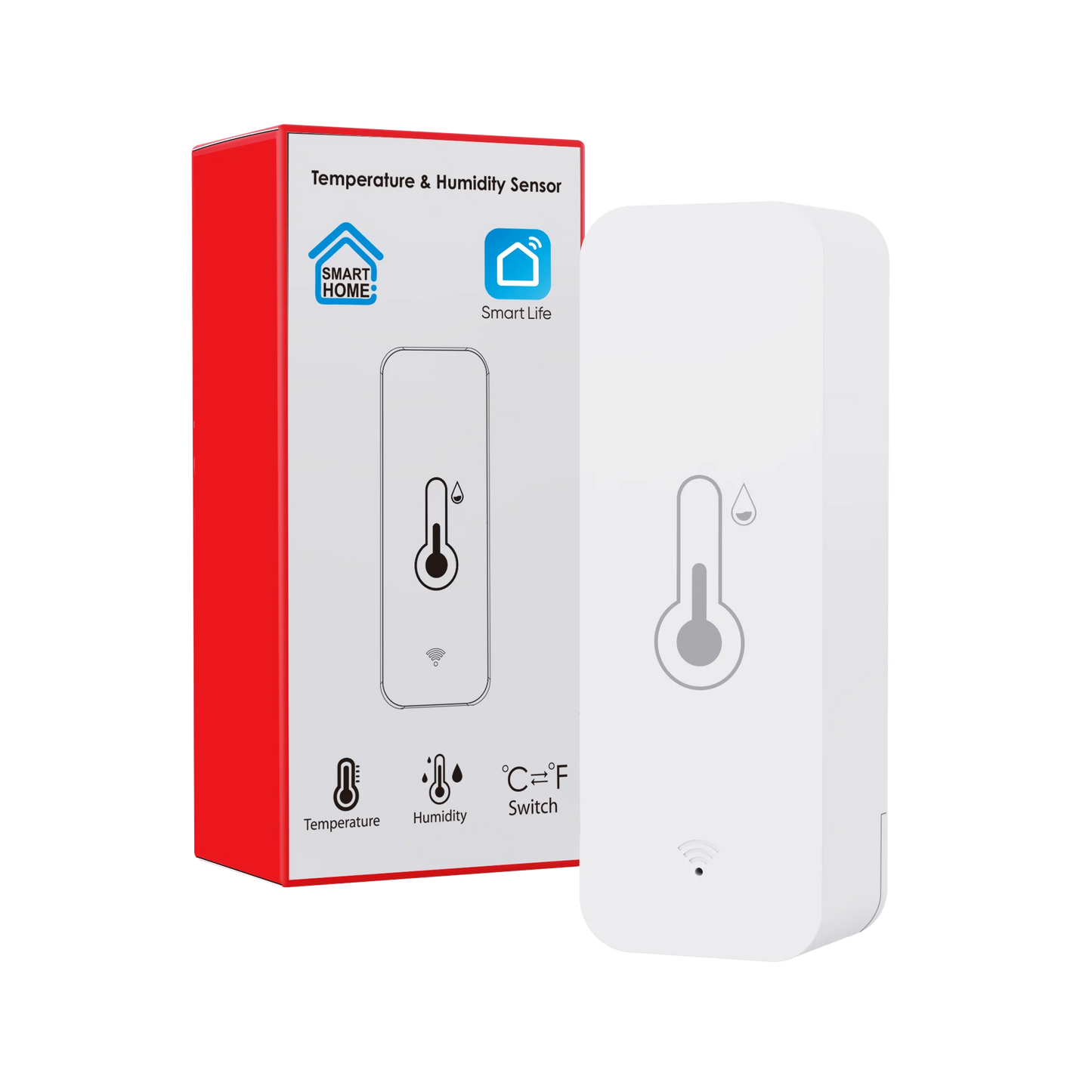 Tuya Smart WLAN Temperatur-Feuchtigkeitssensor Mini 2026 Neues Upgrade Kompatible APP Fernbedienung Thermometer Hygrometer