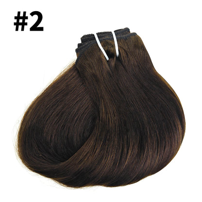 Clip In Hair Extensions Real Human Hair Color #4 Chocolate Brown Clip In Hair Extensions 8pcs Hair Natural Black Color 24 Inches