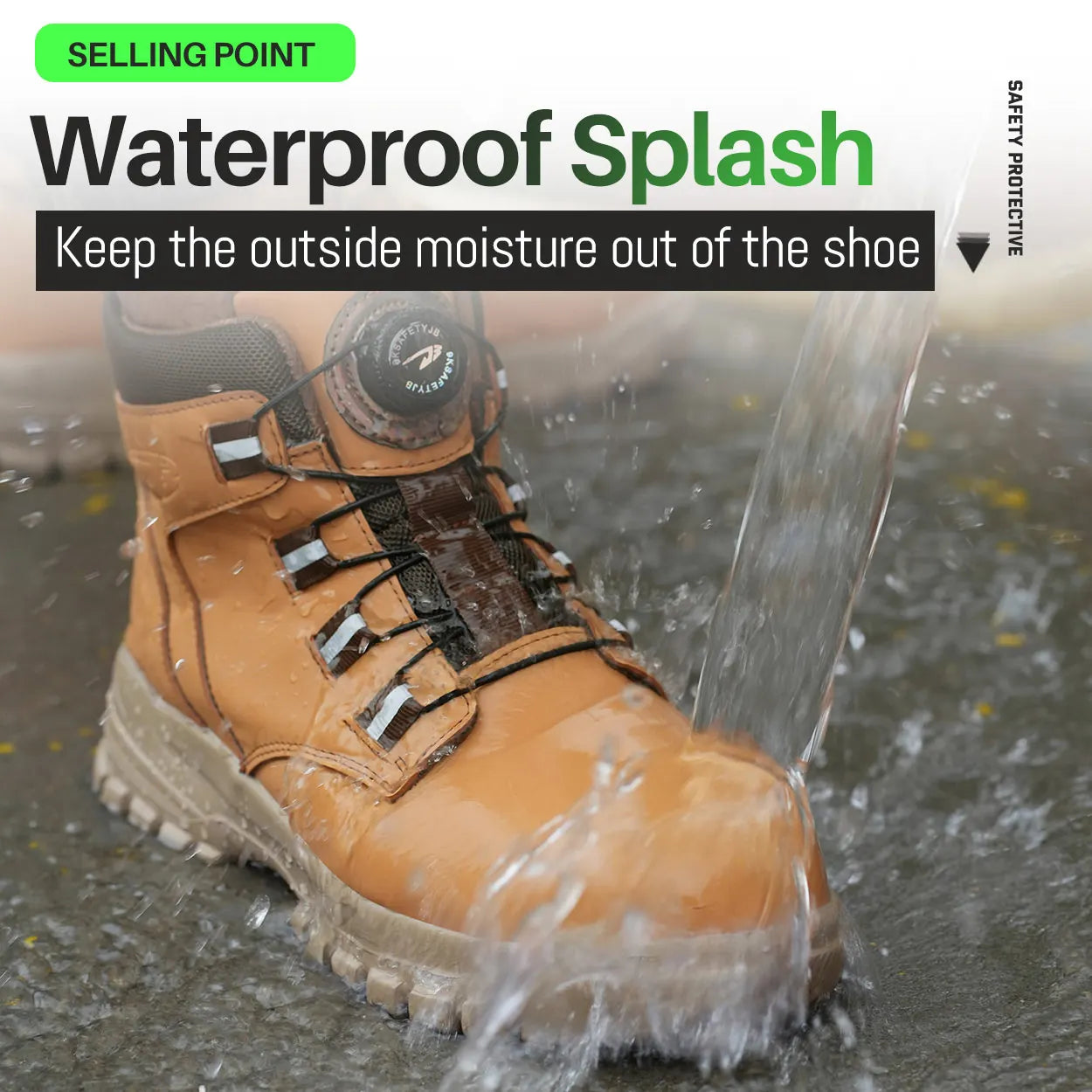 Wasserdichte Sicherheitsstiefel Herren Unzerstörbare Stahlkappen-Arbeitsschuhe Stichfeste Antikollisions-Sicherheitsschuhe Biker Botas Para Hombre