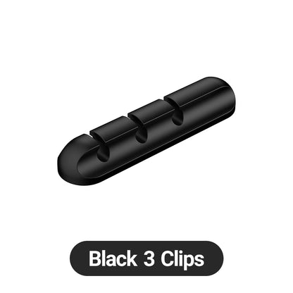 Selbstklebende Kabelhalter Clips Kabelmanagement Kabelorganisator für Desktop USB-Ladekabel Nachttisch Netzkabel Mauskabel 1 Stk.