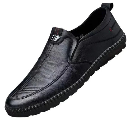 Mens Casual Shoes Slip-on Shoes Leather Shoe Wear-resistant Men Flat Shoes Comfortable Driving Shoe Office Loafers Tenis Hombre