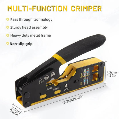 6088 Durchgangsloch-Crimper 8P6P Dual-Use Zange für RJ45 Punch-Down RJ45 Kristallkopf