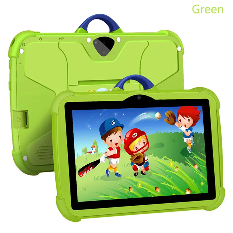 7-Zoll-Kinder-Tablet-PC mit Android 13, Quad-Core-Prozessor, 4 GB RAM, 64 GB ROM – ideal zum Lernen und für Bildungszwecke. Preiswert und einfach im Design.