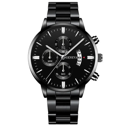 Mode Herren Edelstahl Uhr Luxus Kalender Quarz Armbanduhr Herren Business Uhren für Männer Uhr Montre Homme