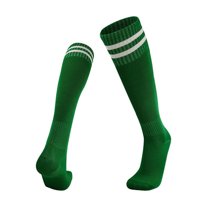 Kinder Fußballsocken Sport Rutschfeste Lange Schlauch Fußballstrümpfe Basketball Atmungsaktive Kniestrümpfe Gestreifte Jungen Mädchen Socken