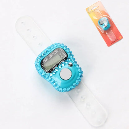 Resetierbarer Fingerzähler Ring Mini LCD Digitaler Display Zähler, Handzähler, Stichzähler, Stricken, Runden, Angeln, Golf und Reihe