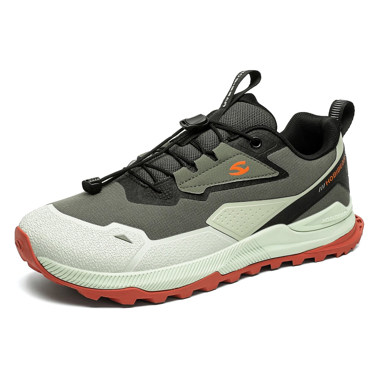 HOBIBEAR Wander- und Laufschuhe für Herren und Damen Elastisches Band Rutschfeste Sneaker Bequeme Outdoor-Reiseschuhe