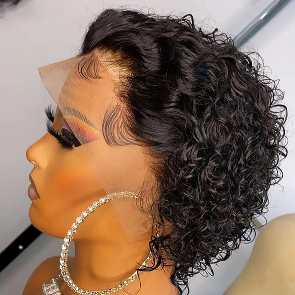 Pixie Cut Wig Human Hair 13x1 Lace Frontal Wigs  For Women Human Hair Short Bob Human Hair Wigs  Lace Front Human Hair Wig