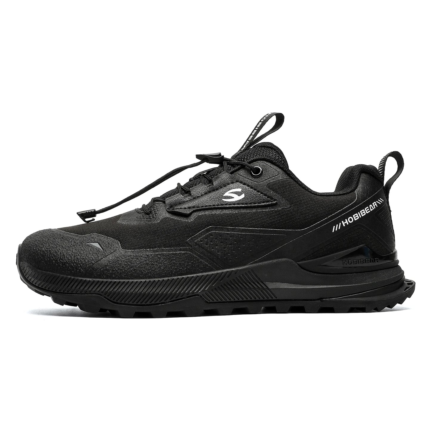 HOBIBEAR Wander- und Laufschuhe für Herren und Damen Elastisches Band Rutschfeste Sneaker Bequeme Outdoor-Reiseschuhe