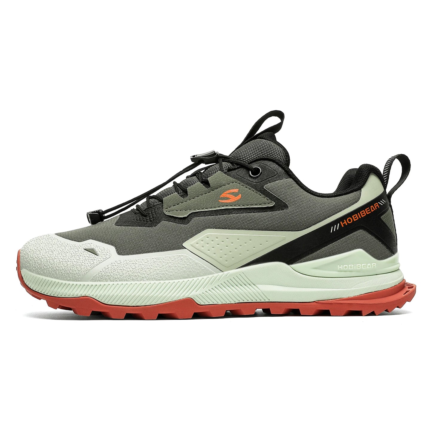 HOBIBEAR Wander- und Laufschuhe für Herren und Damen Elastisches Band Rutschfeste Sneaker Bequeme Outdoor-Reiseschuhe