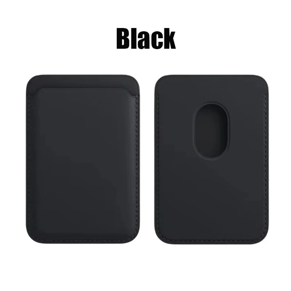 Leather Wallet Case Magnetic Card Holder Macsafe Phone Stand for Magsafe iPhone 15 14 13 Pro Max Safe Support Telephone Bracket
