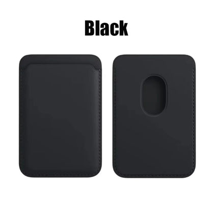 Leather Wallet Case Magnetic Card Holder Macsafe Phone Stand for Magsafe iPhone 15 14 13 Pro Max Safe Support Telephone Bracket