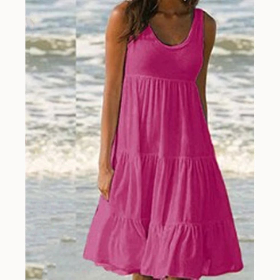 Sexy Trägerkleid Damen Mode Elegant Einfarbig Eng Anliegend Ärmellos Rückenausschnitt Schlitz Kleid Party Nachtclub Midi Kleider Weiblich